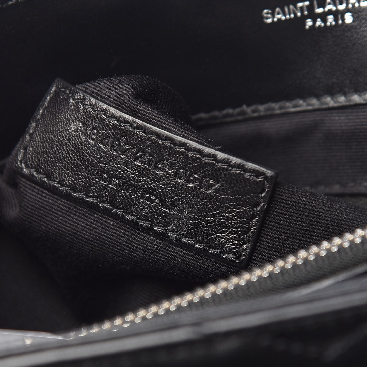 Calfskin Y Quilted Monogram Medium Loulou Chain Satchel Black