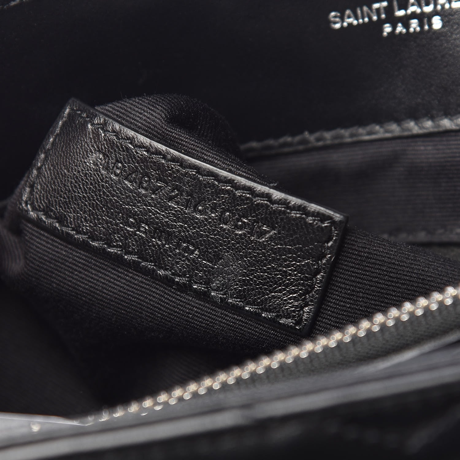 Saint Laurent Calfskin Y Quilted Monogram Medium Loulou Chain Satchel Black 9 of 10