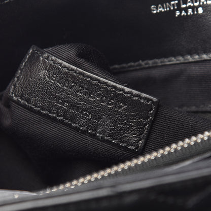 Saint Laurent Calfskin Y Quilted Monogram Medium Loulou Chain Satchel Black 9 of 10