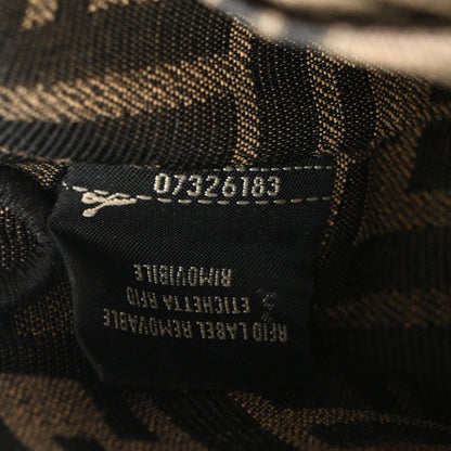 Fendi Fabric Jacquard FF 1974 Mini Baguette Tobacco Moro Black 7 of 11