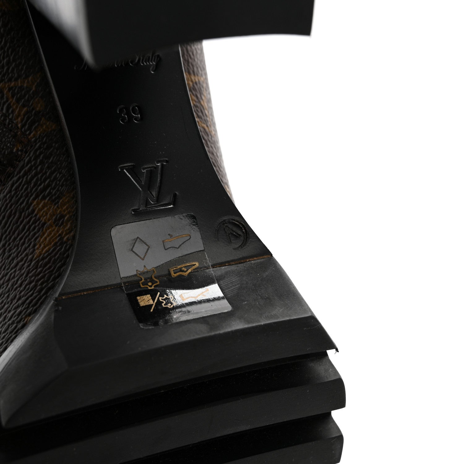 Louis Vuitton Patent Calfskin Monogram Star Trail Ankle Boots 39 Black 9 of 9