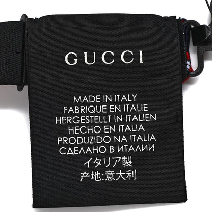 Gucci Grosgrain Web Feline Neck Bow Blue Red 5 of 6