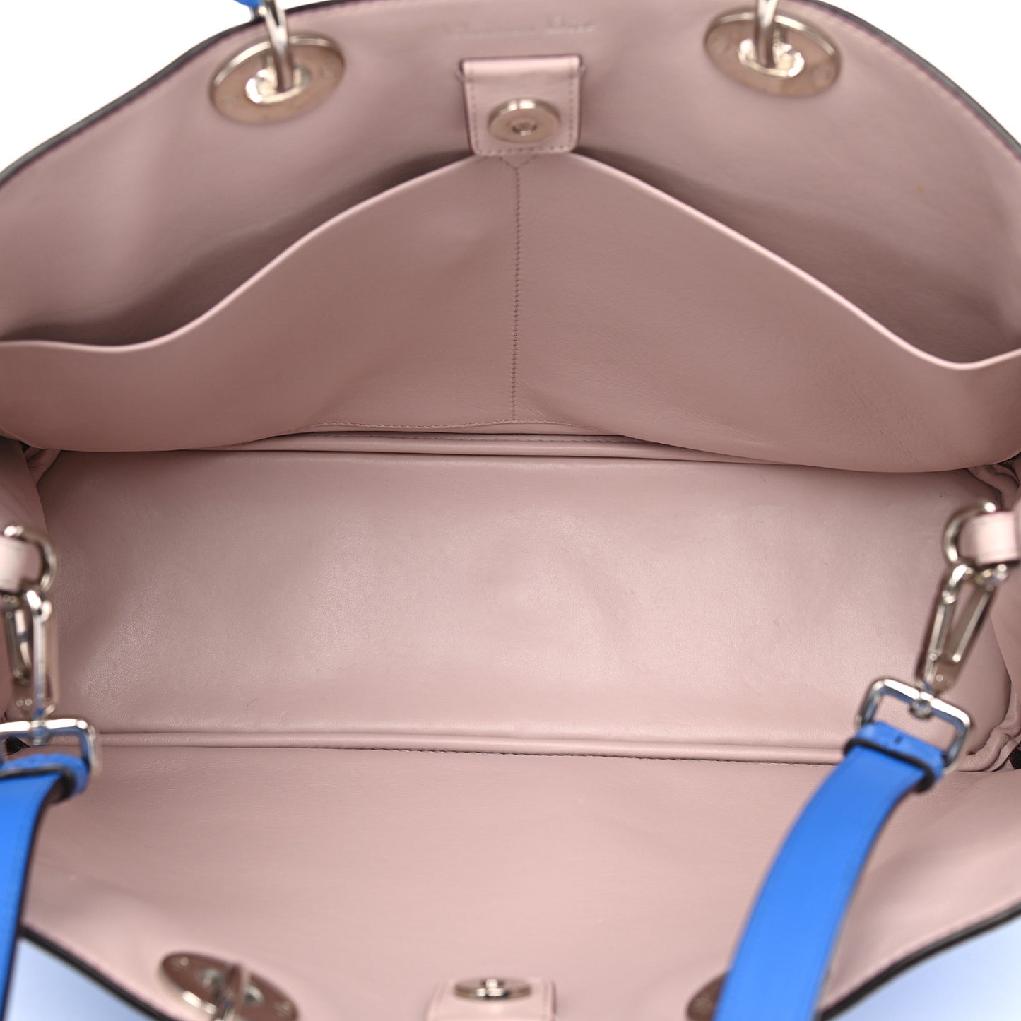 Smooth Calfskin Large Diorissimo Tote Blue