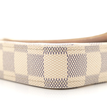 Louis Vuitton Damier Azur Pochette Felicie Chain Wallet Rose Ballerine 12 of 17