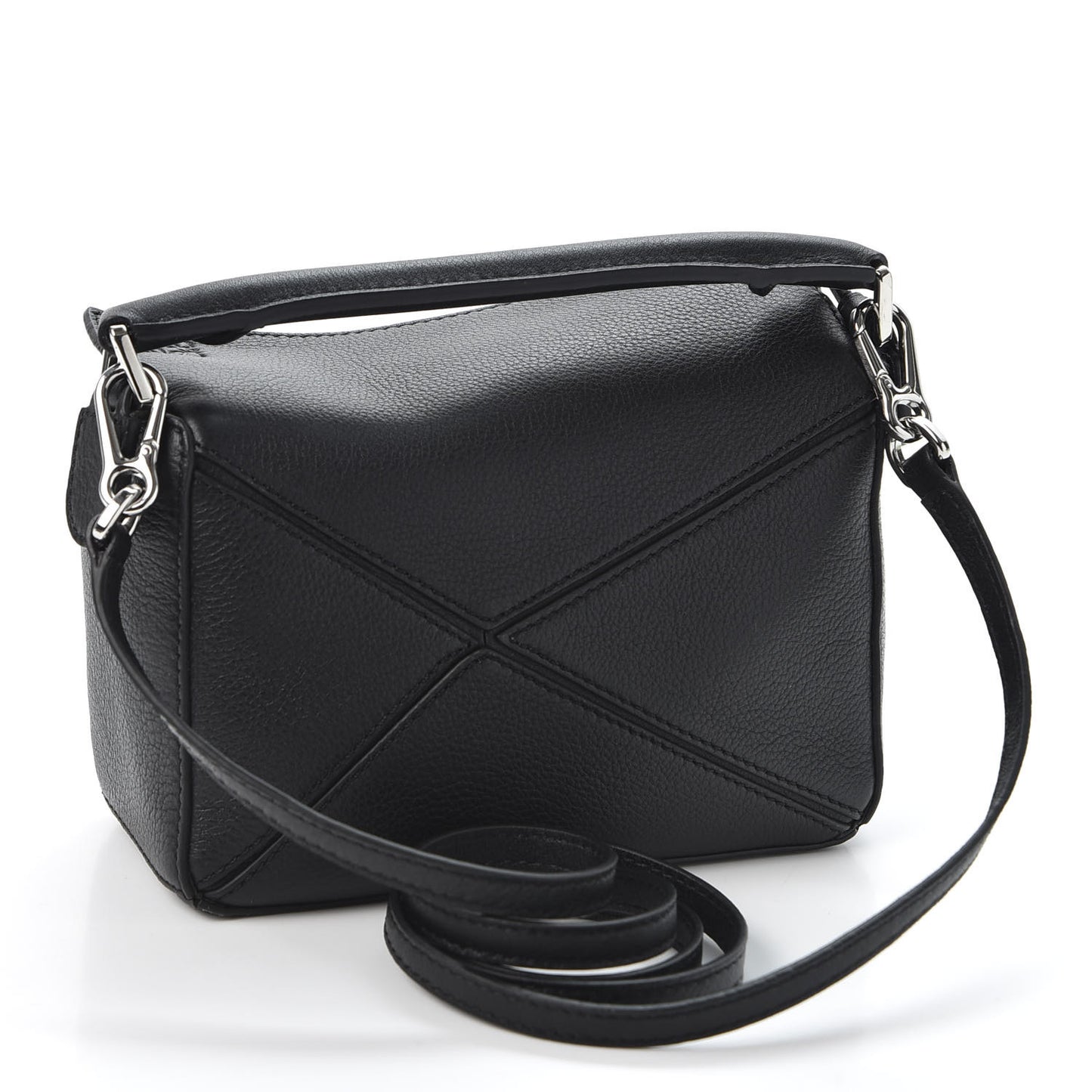 Calfskin Mini Puzzle Bag Black