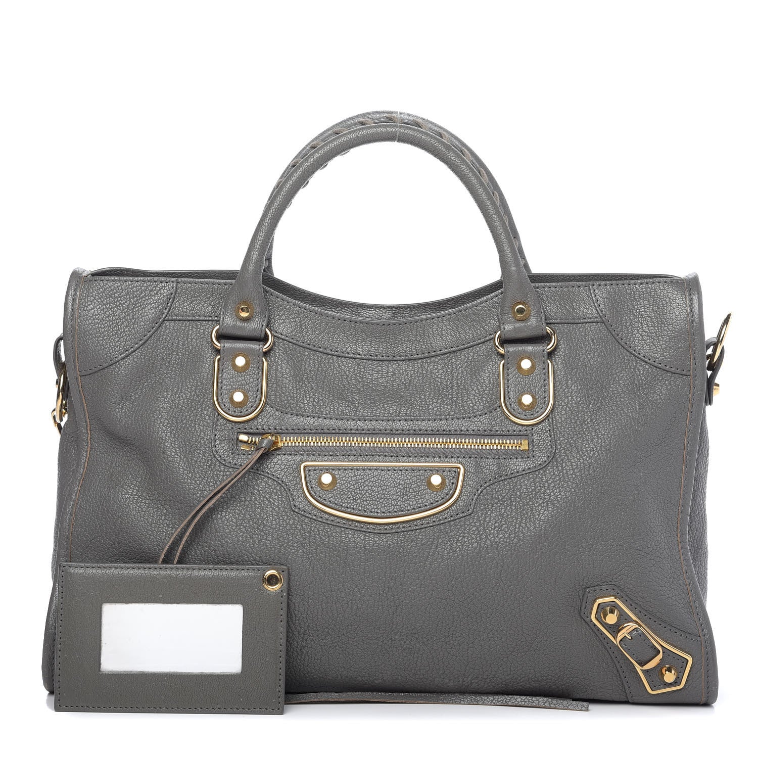 Balenciaga Chevre Gold Metallic Edge City Gris Acier 1 of 12