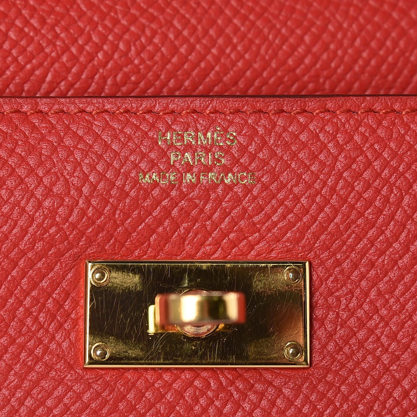 Epsom Kelly Longue Wallet Rouge Tomate