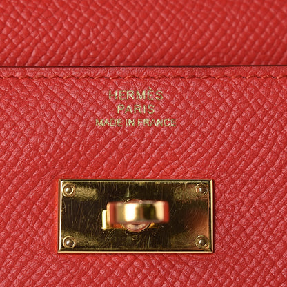 Hermes Epsom Kelly Longue Wallet Rouge Tomate 6 of 12