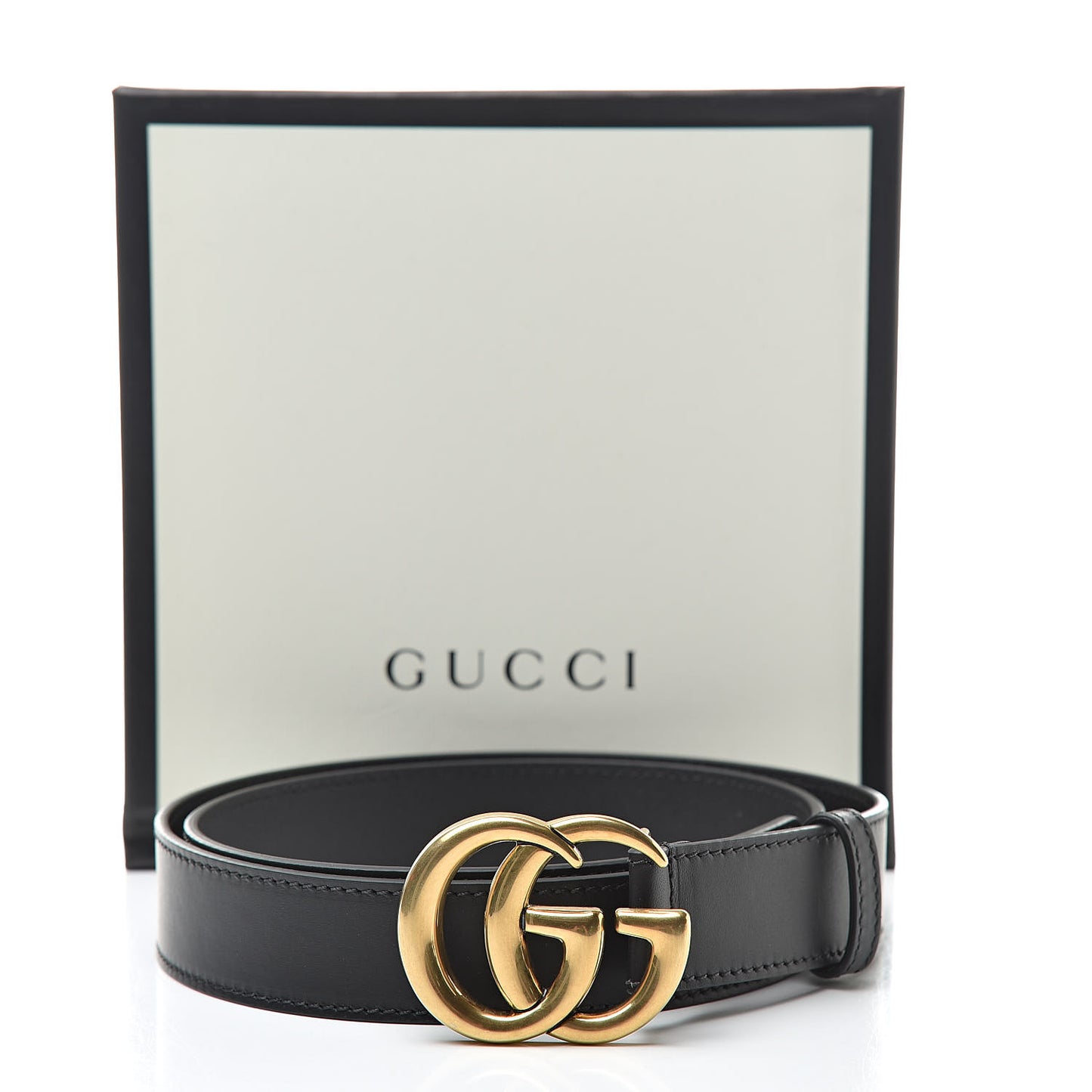 Calfskin Double G 30mm Belt 90 36 Black