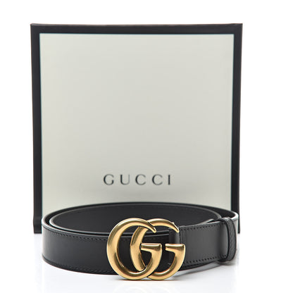 Gucci Calfskin Double G 30mm Belt 90 36 Black 7 of 7