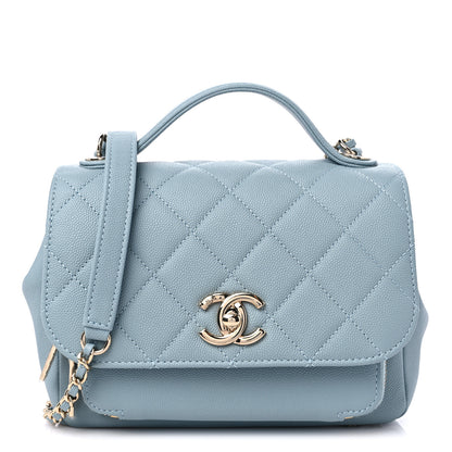 Chanel Caviar Quilted Small Business Affinity Flap Blue 1 of 9