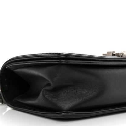 Chanel Calfskin Horizontal Quilted New Medium Boy Flap Black 9 of 13