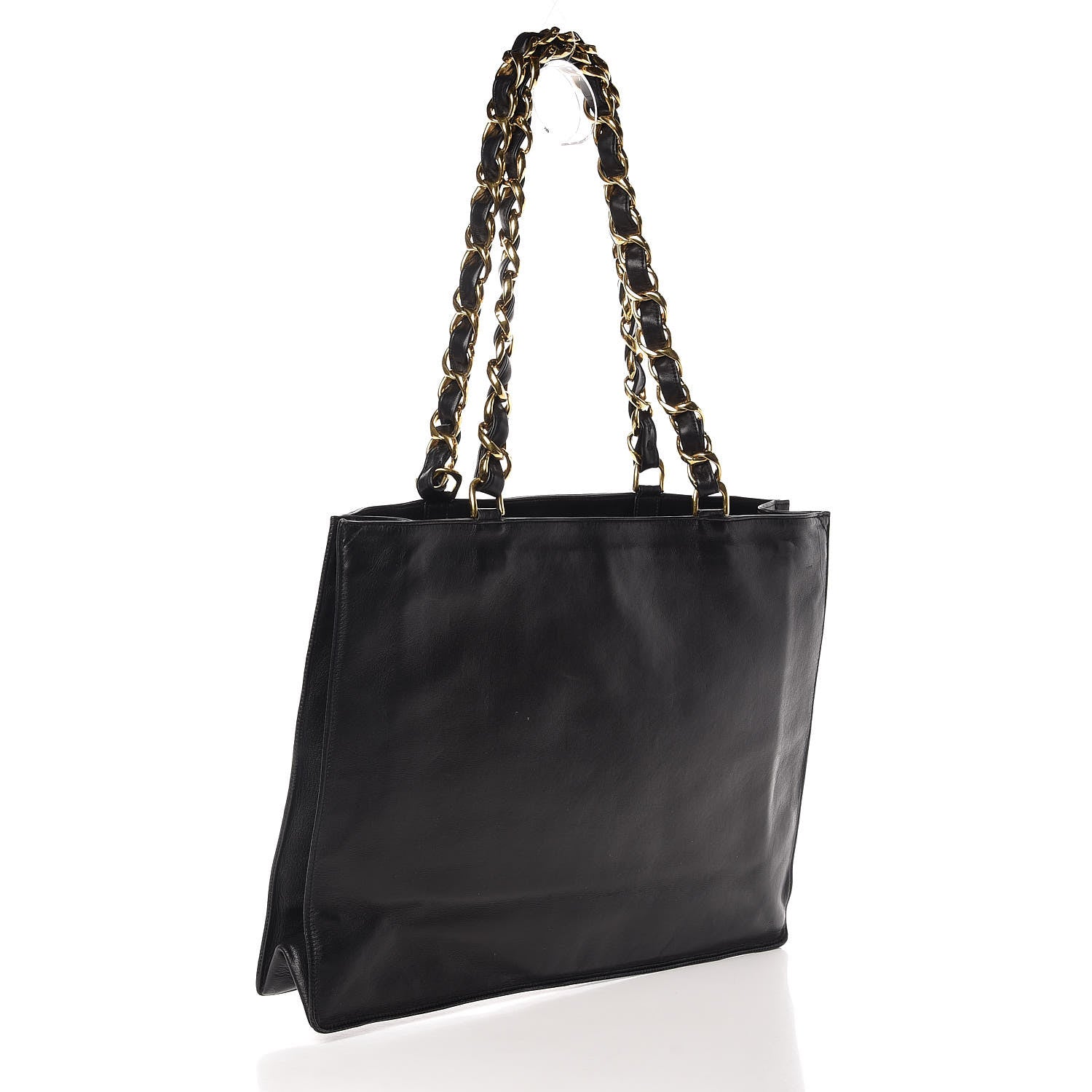 Chanel Lambskin CC Tote Black 3 of 15