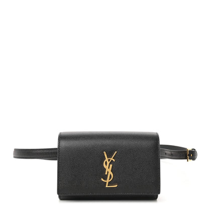 Saint Laurent Grain De Poudre Monogram Kate Belt Bag Black 1 of 13