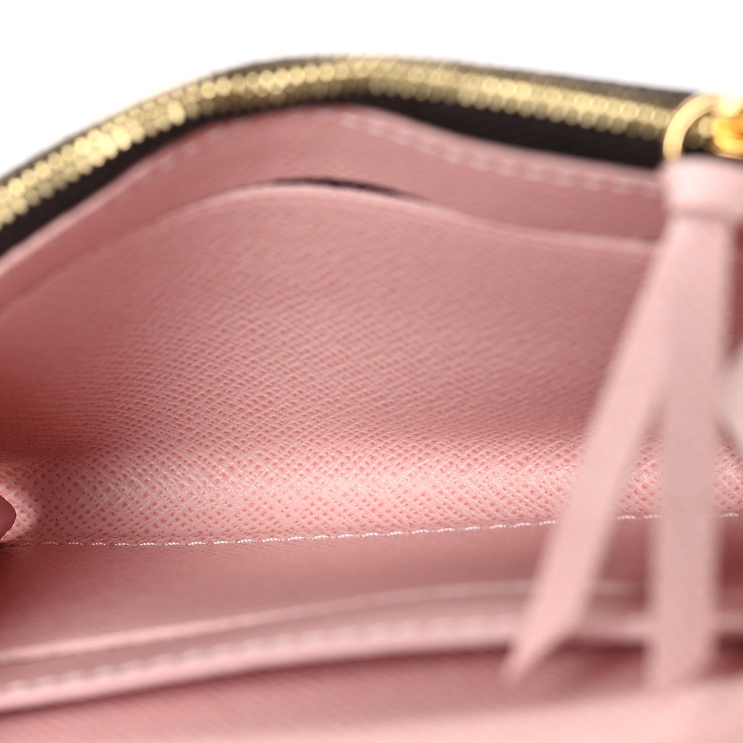 Damier Ebene Rosalie Coin Purse Rose Ballerine
