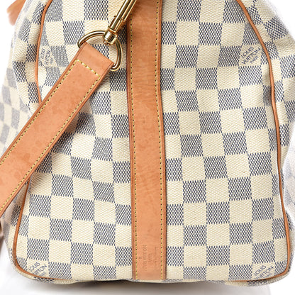 Louis Vuitton Damier Azur Keepall Bandouliere 45 23 of 32