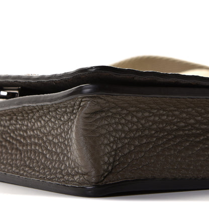 Fendi Cuoio Romano Selleria Metal Stitch Messenger Brown 8 of 8