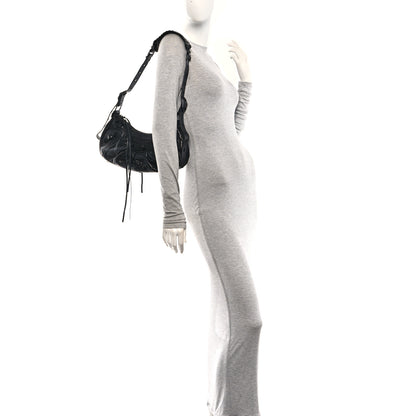 Balenciaga Agneau Arena Monochrome Small Le Cagole Shoulder Bag Black 2 of 11