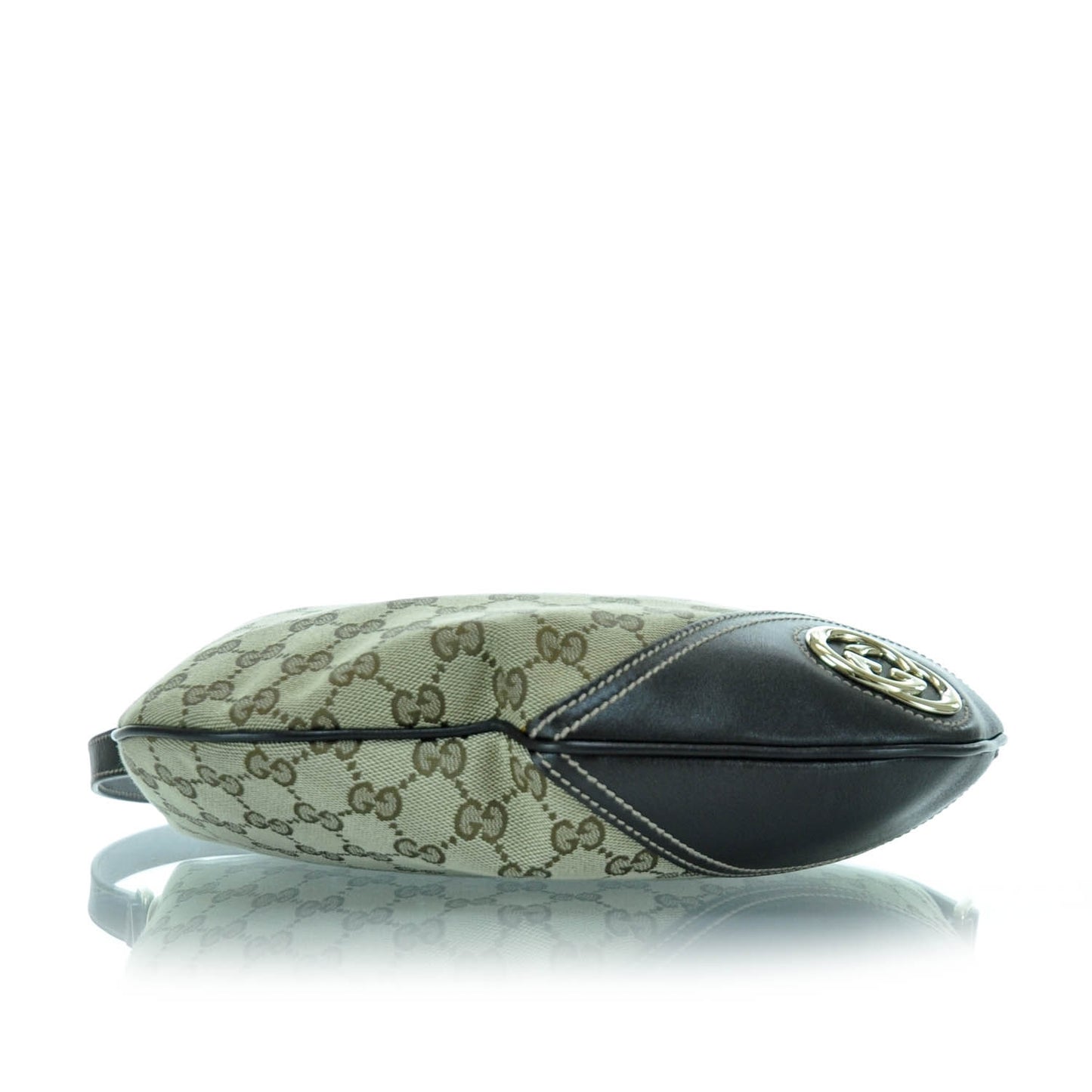 Monogram Medium New Britt Half Moon Hobo Ebony