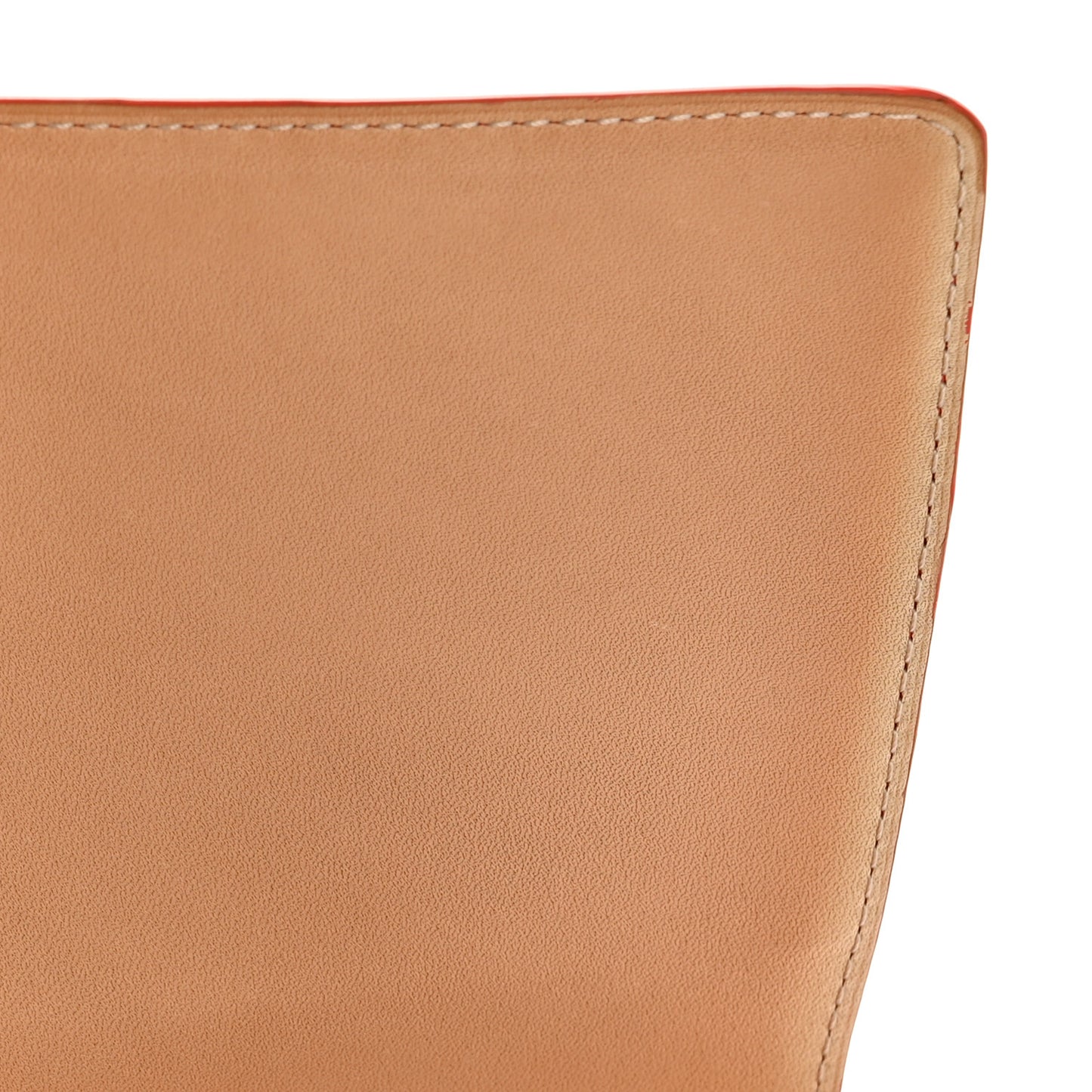 Taurillon Crispe Presse A5 Pouch Red
