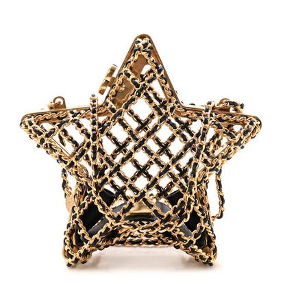 Chanel Metal CC Star Minaudiere Crossbody Gold Black 1 of 10