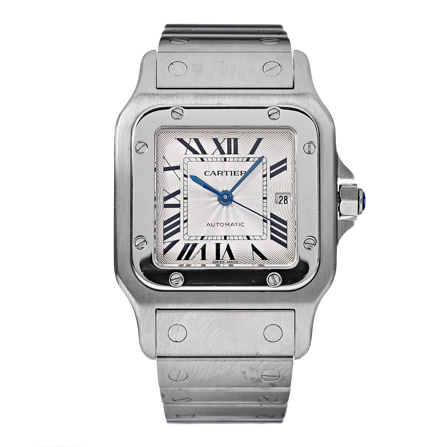 Stainless Steel 29mm Santos De Galbee Automatic Watch