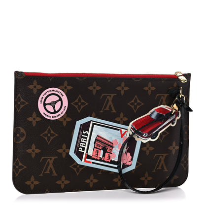 Louis Vuitton Monogram World Tour Neverfull MM GM Pochette 3 of 10