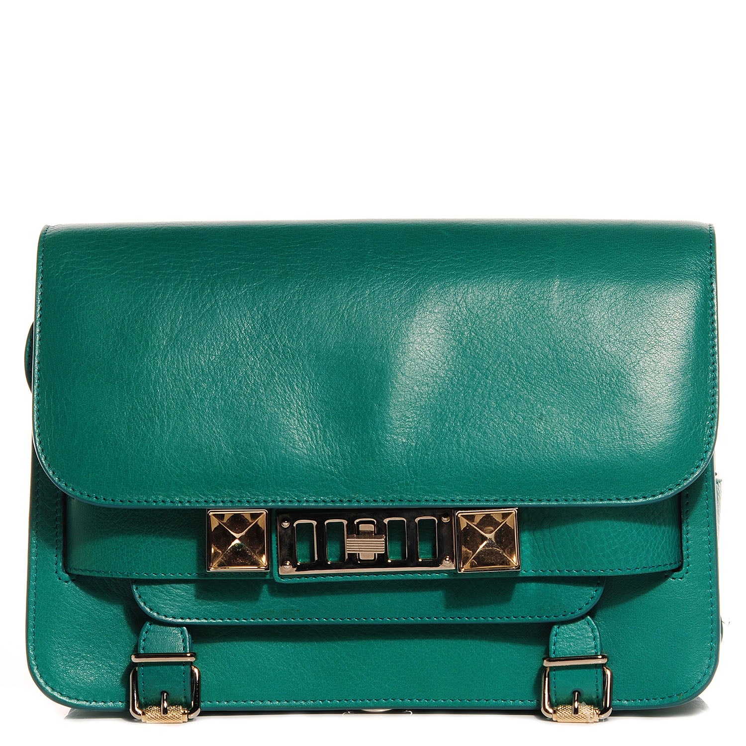Proenza Schouler Calfskin PS11 Classic Shoulder Bag Emerald 1 of 12