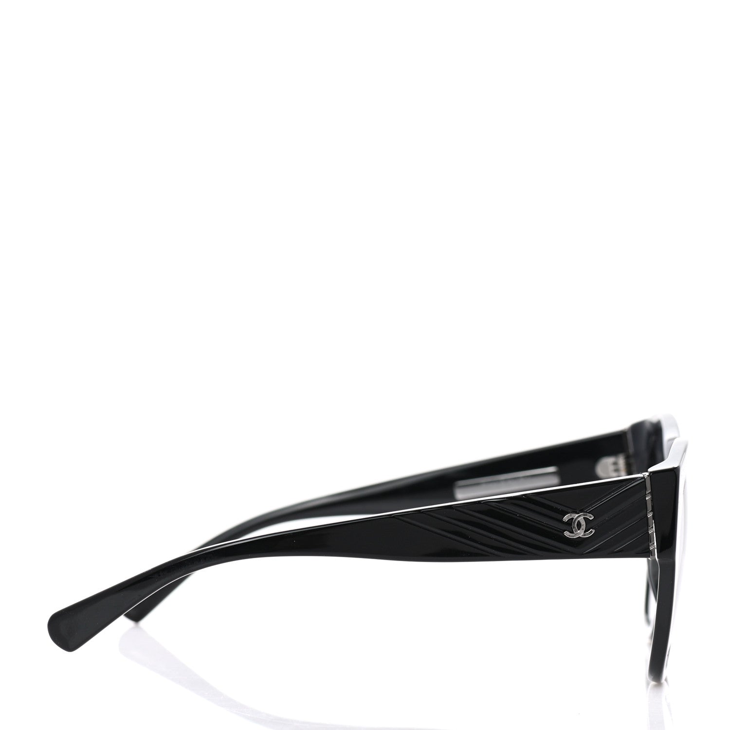 Chanel Acetate Polarized Butterfly CC Sunglasses 5412 Black 3 of 8