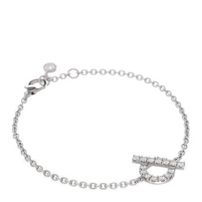 Hermes 18K White Gold Diamond Finesse Bracelet SH 1 of 4