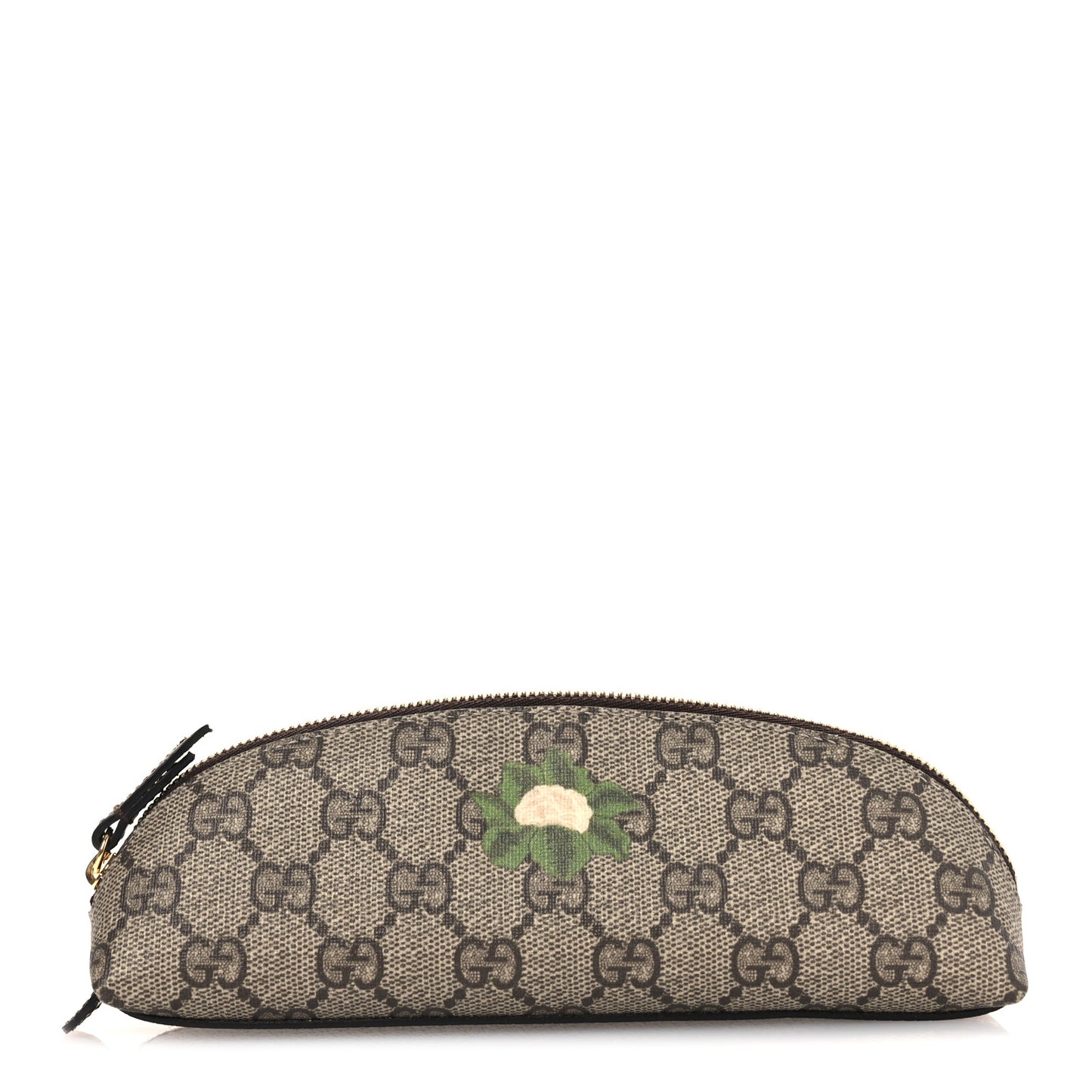 GG Supreme Monogram Cauliflower Pencil Case Beige Ebony