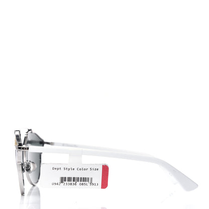 Christian Dior Studded So Real Sunglasses Silver White 3 of 4