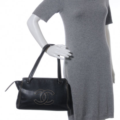Chanel Caviar CC Shoulder Bag Black 2 of 7