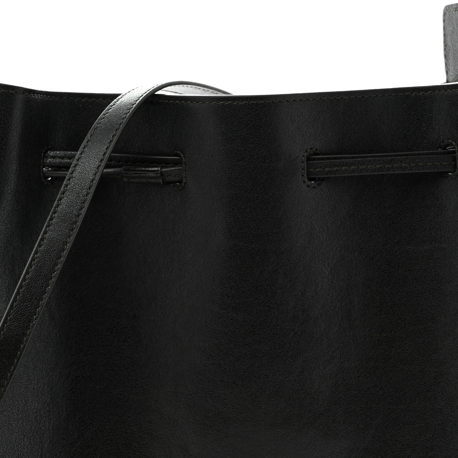 Saint Laurent Calfskin Large Bucket Bag New Vert Fonce 8 of 13