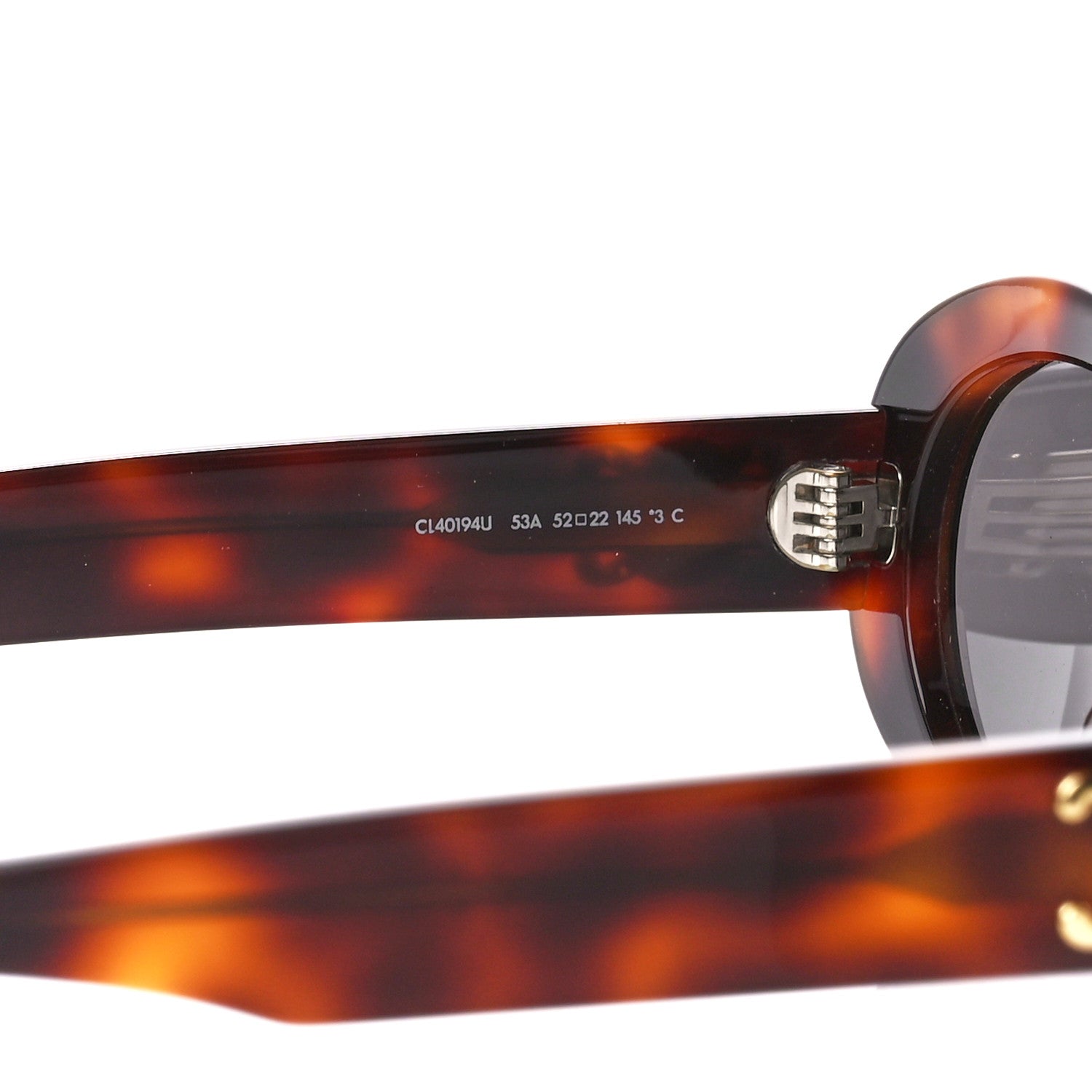 Celine Acetate Triomphe 01 Sunglasses CL 40194U Medium Havana 5 of 8