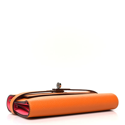Hermes Epsom Verso Kelly Medium Wallet Abricot Rose Azalee 4 of 13