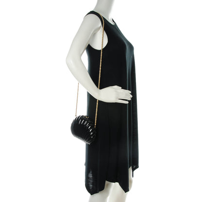Chanel Vinyl Saint Tropez Evening Clutch Black 2 of 7