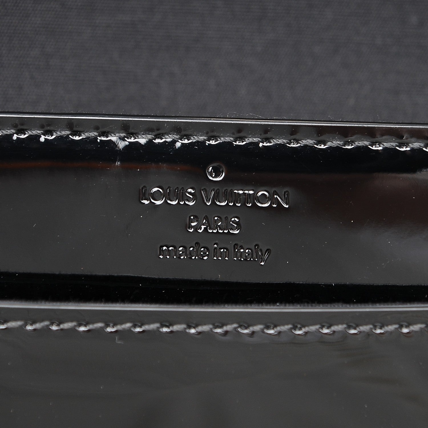 Louis Vuitton Patent Louise Clutch Black 6 of 8