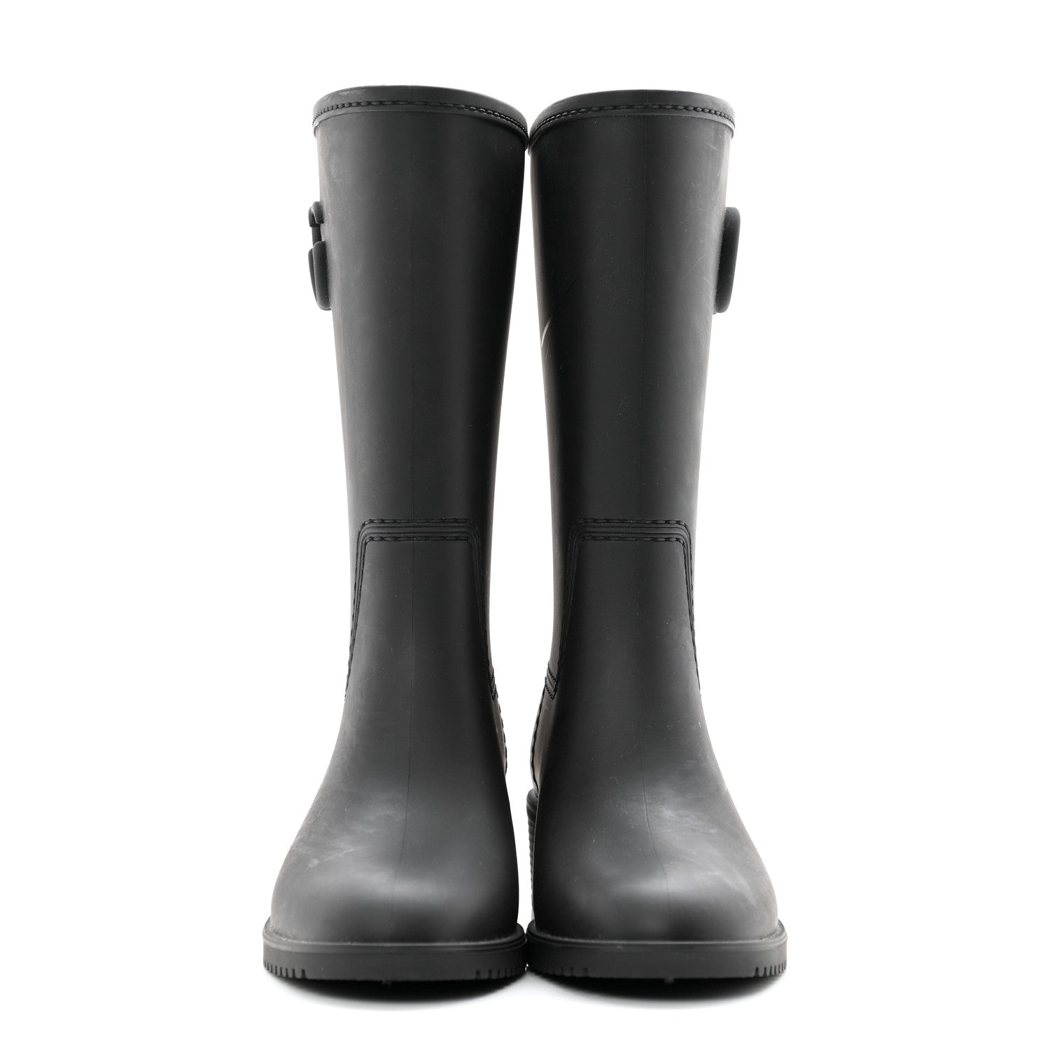 Gucci Rubber Double G Womens Rain Boots 39 Black 2 of 11
