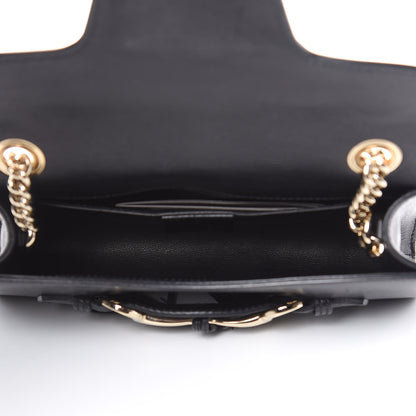 Gucci Smooth Calfskin Small Emily Chain Shoulder Bag Black 5 of 14