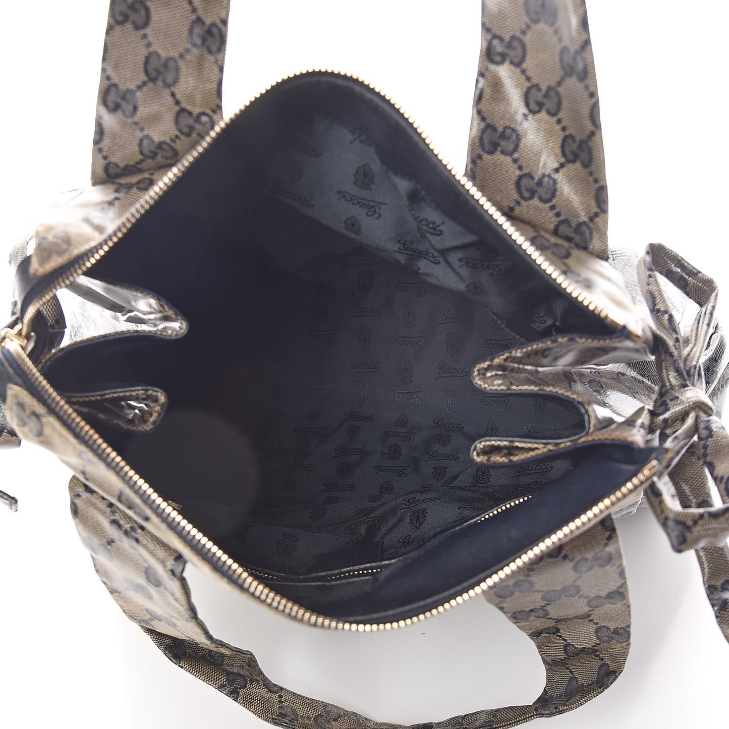 Crystal Monogram Hysteria Tote Navy Blue