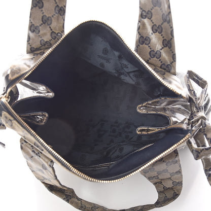Gucci Crystal Monogram Hysteria Tote Navy Blue 6 of 14