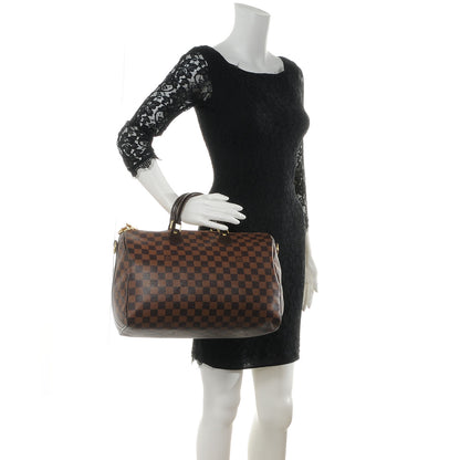 Louis Vuitton Damier Ebene Speedy Bandouliere 35 2 of 7