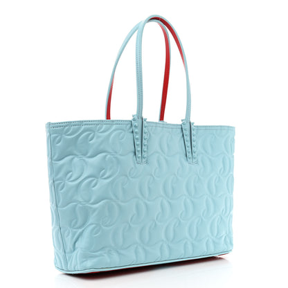Christian Louboutin Nappa Embossed East West Cabata Tote Mineral 4 of 15