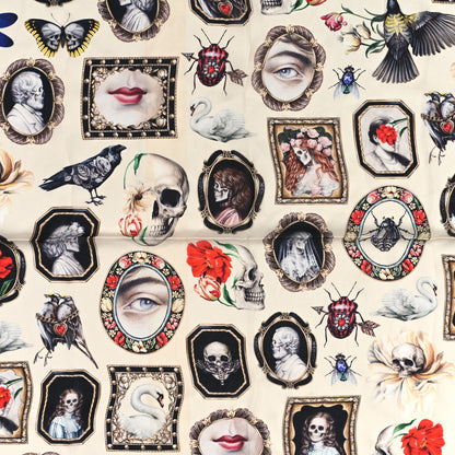 Alexander McQueen Silk Cameo and Curiosity Scarf Ivory 4 of 4