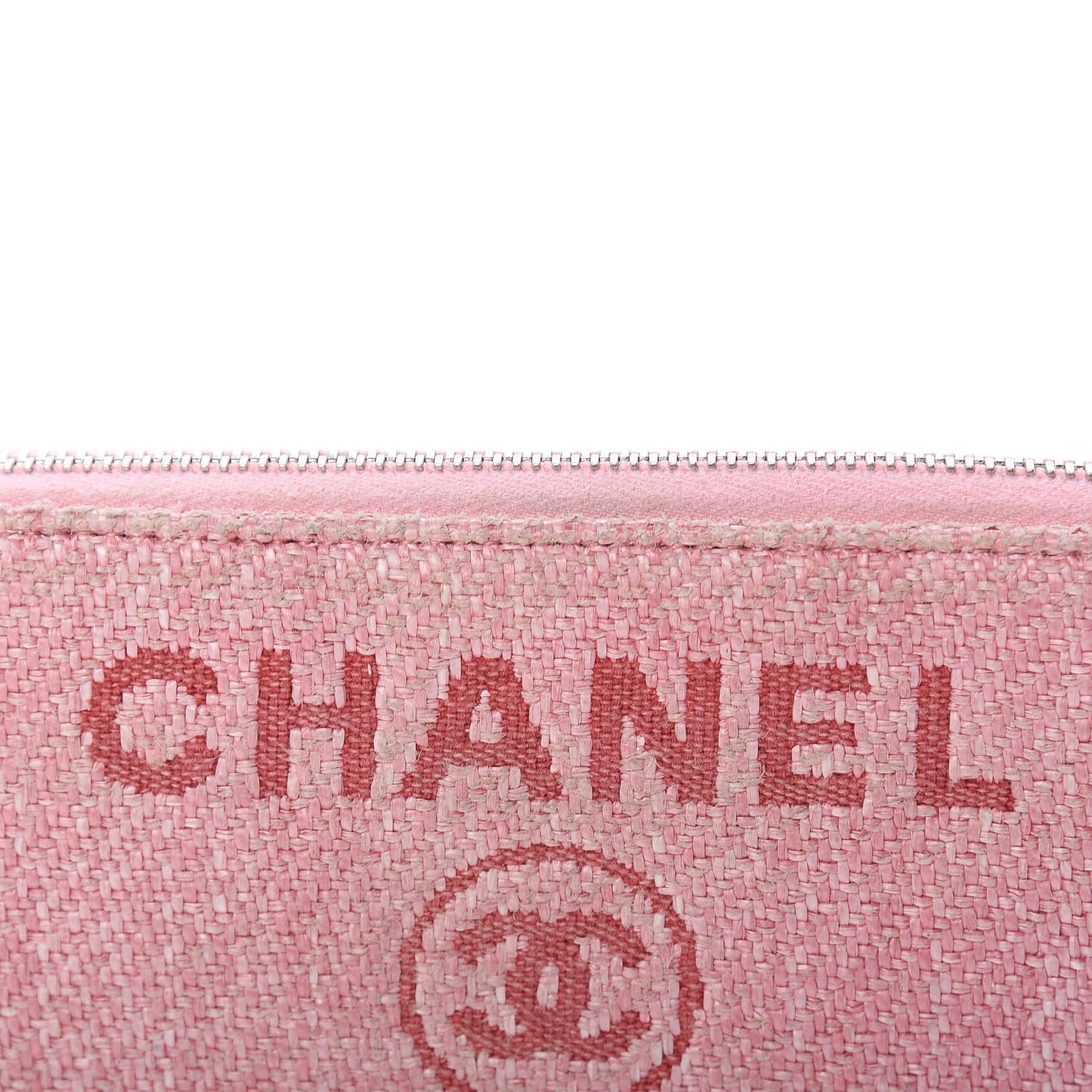 Canvas Deauville Large Zip Around Wallet Pink