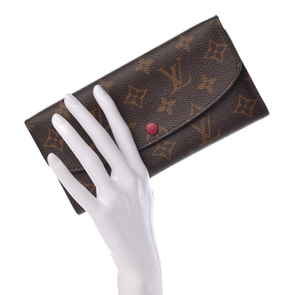 Louis Vuitton Monogram Emilie Wallet Fuchsia 2 of 9