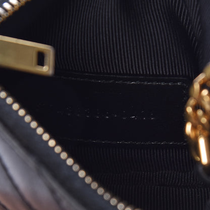 Saint Laurent Calfskin Matelasse Monogram Key Pouch Black 7 of 7