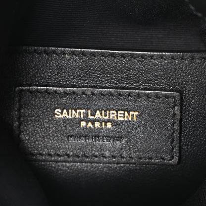 Saint Laurent Suede Calfskin Small Grace Fringed Hobo Bag Rope Black 6 of 10