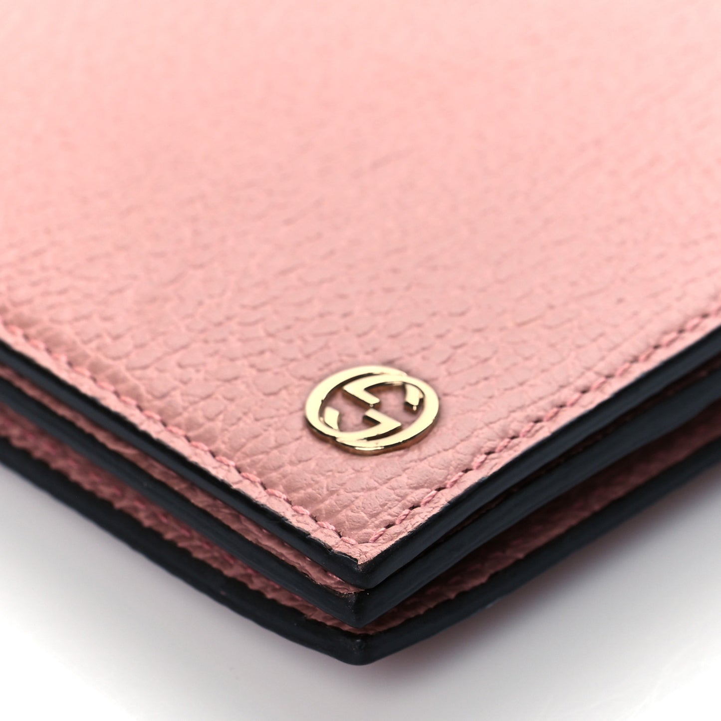 Dollar Calfskin Medium Betty Chain Wallet Soft Pink